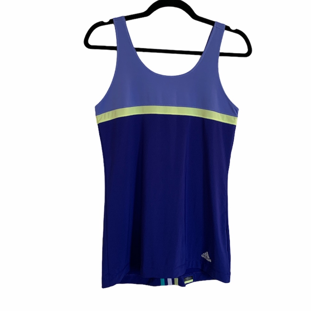 Adidas Climalite Running Tank Top - S Blue